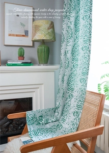 Detail of green water drop jacquard fabric with three-dimensional relief texture