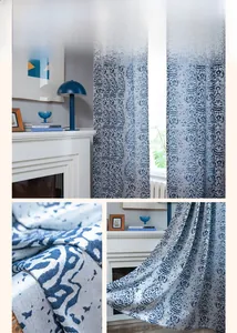 Detailed close-up showing the intricate navy blue paisley jacquard pattern on thick fabric