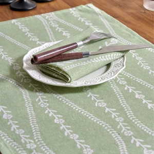 Modern Minimalist Cotton Blend Cloth Napkin Floral Geometric Striped Square Table Serviette For Dining Party Photography Decor