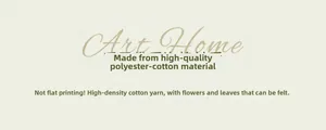 Detailed chart showing high-density cotton-polyester fabric and woven embroidery texture