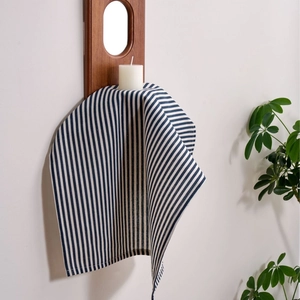 Japanese Style Cotton Blend Printed Table Napkin Reusable Striped Floral Square Cloth Table Mat For Kitchen Dining Restaurant