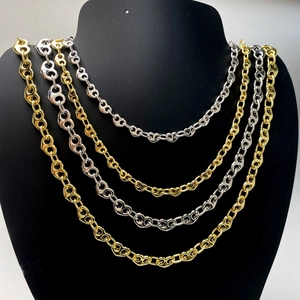 Alloy Heart Pig Nose Chain DIY Jewelry Making Material Gold Silver Plated Mariner Link Chain For Necklace Bracelet Crafts