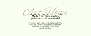 Detailed chart of high-quality polyester-cotton fabric properties for french pink curtains