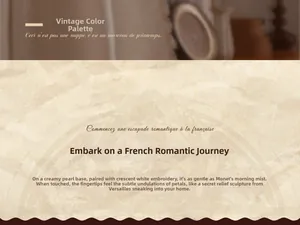 Close-up of French vintage cream fabric with pearl luster and crescent white embroidery