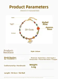 Detail eines bunten Natursteinperlen-Armbands mit goldenem Elefanten-Glücksbringer