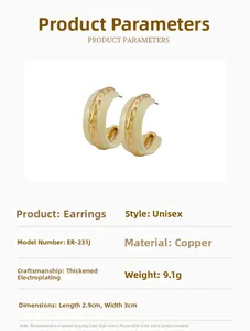 Especificaciones de los pendientes de resina crema con textura de oro martillado