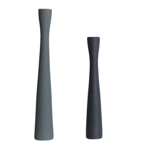 Vasi nordici minimalisti in ceramica spazzolata opaca in blu grigio e nero moderno