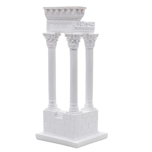 Sculpture de temple grec antique et colonne romaine en résine pour décoration
