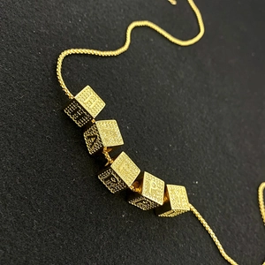 Hip hop gold plated necklace with iced out cubic HAPPY letter pendants and micro paved stones