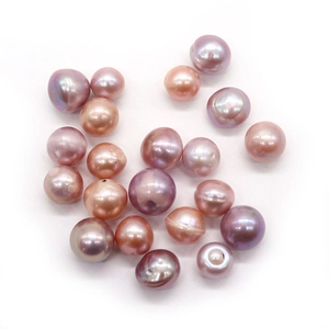 Perle Edison d'acqua dolce viola naturali per gioielli fai-da-te in perle multicolore