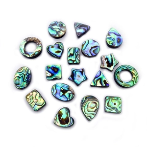 Perle in conchiglia naturale di abalone in varie forme geometriche per gioielli fai-da-te
