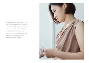 Elegant silver necklace and solitaire ring set styled on model for a minimalist look