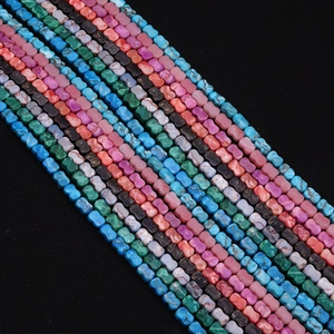 Natural Stone Bone Shape Synthetic Turquoise Loose Beads Bowtie Imperial Stone Flat Beads DIY Jewelry Making Accessories