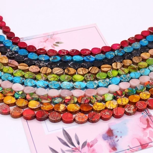 Perles de pierre impériale en forme de goutte colorée pour la création de bijoux DIY