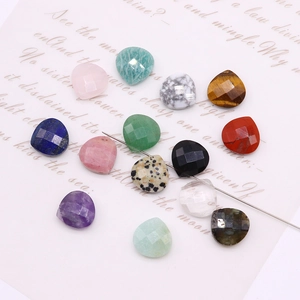 Gefacetteerde hartvormige natuursteen kralen in diverse kleuren voor DIY sieraden