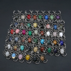 Colgante de Piedra Natural Forma de Escorpión para Fabricación de Joyas DIY Cobre Galvanizado Vintage Incrustado Ágata Ópalo Turquesa Accesorios de Collar