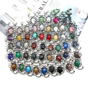 Colgantes de cola de escorpión vintage con ópalo natural y piedras para collares