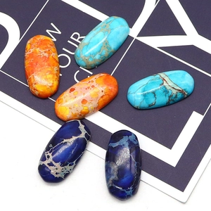 Gepolijste 12x25mm ovale Imperial Jaspis steen cabochons voor DIY sieraden accessoires
