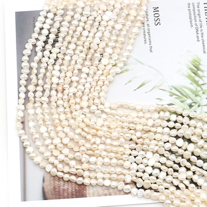 Natural baroque freshwater pearl strand 4-5mm for DIY jewelry making and accessories