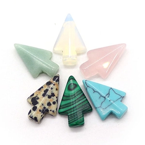 Pendentifs en pierre naturelle en forme de flèche pour la création de colliers et bijoux