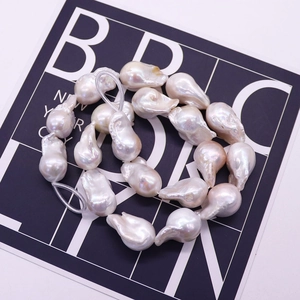 Perles baroques naturelles blanches haute brillance pour la création de bijoux DIY
