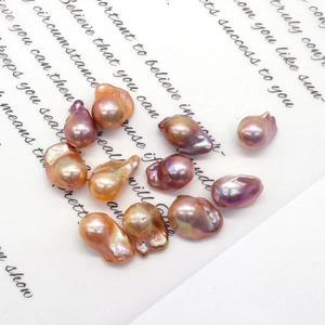 Natural Freshwater Pearl Loose Beads Iridescent Purple Flame Tail Shaped Cultured Freshwater Pearl DIY Jewelry Making Accessories