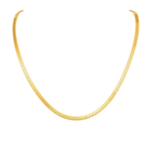 Élégant collier double couche en maille serpent dorée pour femme au style minimaliste