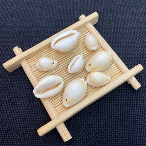 Natural Cowrie Shell Beads With Pre-drilled Hole For DIY Jewelry Necklace Bracelet Making Natural Polished Conch Beads