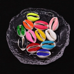 Colorful natural freshwater shell beads in candy colors for DIY necklace jewelry making