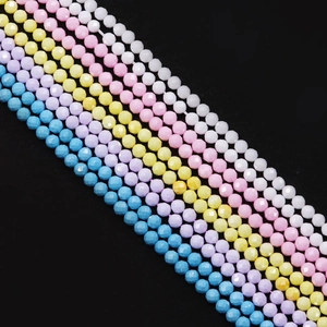 Natural Stone Faceted Round Beads For Jewelry Making DIY Handmade Bracelet Necklace Earring Decorative Accessories Supplies
