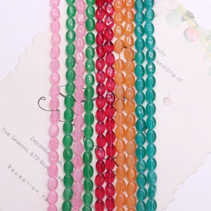 Kleurrijke ovale kattenoogsteen kralen voor DIY sieraden in diverse kleuren