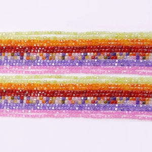 Faceted 2-3mm natural stone zircon cube beads for DIY jewelry making and crafting