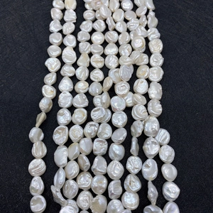 Perle di Perle d'Acqua Dolce Naturali Barocche Irregolari Bianche Sfuse per la Creazione di Gioielli Fai-da-Te Donna Collana Accessorio