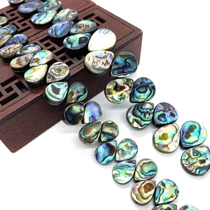Perles de nacre d'abalone naturelle en forme de goutte pour la création de bijoux DIY