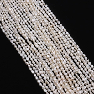 Perle Naturali di Acqua Dolce per Collana Fai-da-Te Bracciale Lucido Irregolare Bianco Sfuso Filo Gioielli Accessori Donna