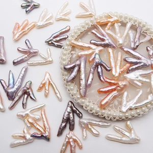 Irregular baroque freshwater pearls with metallic luster for DIY jewelry making