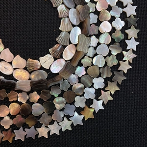 Natürliche Muschelperlen in Stern- und Schmetterlingsform für DIY Schmuck
