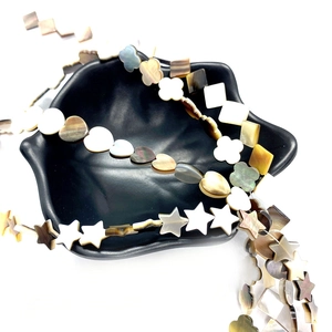 Natural sea shell beads in star and heart shapes for DIY jewelry making