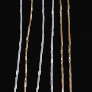 Perles en Coquillage Marin Naturel Forme Tube Cylindrique Nacre Perles en Vrac pour Accessoires de Création de Bijoux DIY