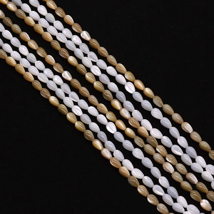 Natural Seawater Shell Teardrop Beads Mother Of Artificial Pearl Waterdrop Loose Beads For DIY Necklace Jewelry Making Accessories
