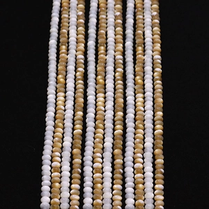 Natural Mother Of Pearl Shell Abacus Rondelle Loose Beads For DIY Necklace Bracelet Jewelry Making Crafting Findings Accessories