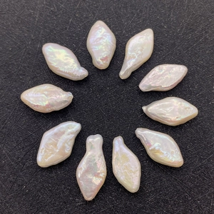 Natural Freshwater Pearl Beads Irregular Diamond Shape High Luster Loose Beads For DIY Jewelry Making Necklaces