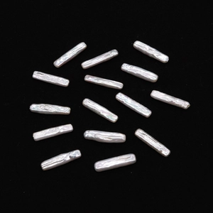 Perle scaramazze naturali bianche d'acqua dolce 5-6mm per creazione di gioielli fai da te