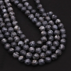 Perle tonde in labradorite naturale con riflessi blu per gioielli fai da te e bracciali