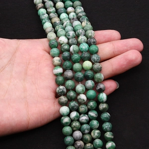 Polierte 8-10mm Natursteine Perlen für handgemachte DIY Schmuck Halsketten