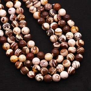 Natural Australian zebra jasper stone beads in 4-12mm for DIY jewelry making
