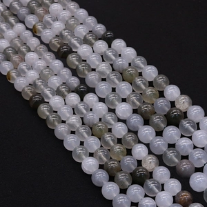 Cuentas Redondas de Piedra Natural Pulidas Cuentas Sueltas Semipreciosas para Fabricación de Joyas DIY Pulseras Collares Accesorios Artesanales