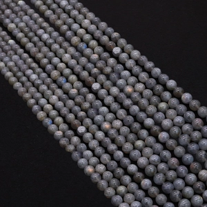 Natural Labradorite Round Beads Polished Gray Loose Beads For DIY Necklace Bracelet Jewelry Making Accessories Gift