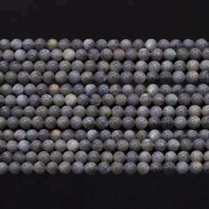 Natural Labradorite round beads with blue fire flash for DIY jewelry making