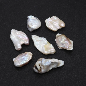 Perlas de agua dulce barrocas irregulares con brillo rosa para hacer joyería DIY